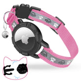 Odokele AirTag cat collar front view for comfortable daily wear and reliable location checks.