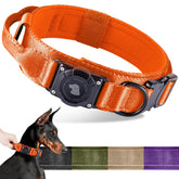Odokele AirTag dog collar with waterproof holder for all-weather adventures.
