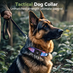 Odokele AirTag holder on a military tactical collar provides secure device access