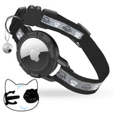 Odokele Breakaway AirTag Collar on a cat, secure wear with quick release.