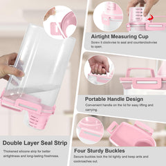 ODOMU BPA-free plastic dispenser safe for dry goods.