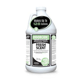Odorcide 210 bottle pour enabling easy dilution for odor control.