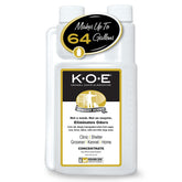 Odorcide K.O.E. apricot bottle pour enables easy dilution for large spaces