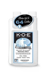 Odorcide K.O.E kennel odor eliminator bottle neutralizes cage odors for spaces with pets