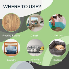 Odorcide Thornell Cat Odor-Off on floors and walls neutralizes odors