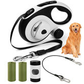 ODRIEW heavy duty retractable leash with 26ft cord for large dogs, smooth extension.