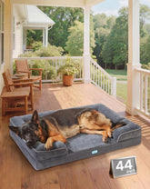 OhGeni orthopedic dog bed memory foam offers joint support and luxurious comfort.