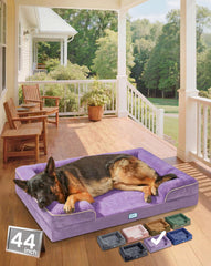 OhGeni orthopedic dog bed with memory foam provides supportive comfort for joints.