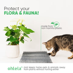 Ohlela easy-install scat mat lying flat for quick deterrence
