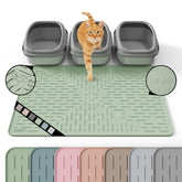 OHMO XXL cat litter mat front view providing wide coverage to reduce tracking.