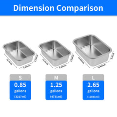 Rectangular-base design adds stability to prevent tipping during meals.