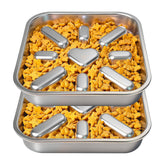 Oiwliur 2-pack slow feeder bowls for dogs with anti-gulping design to slow eating