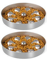 Oiwliur double-sided slow-feeder bowl for controlled meals.