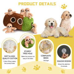 Okegztoa woodland creatures plush toy features fox, raccoon and owl for imaginative play.