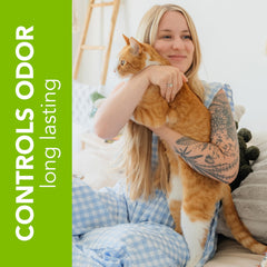 okocat unscented paper pellets close-up highlighting light texture