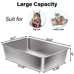 Olacat XL top view shows deep interior to curb spills.