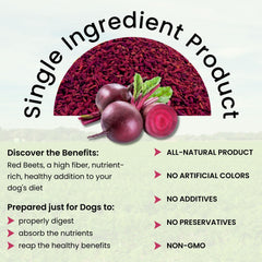 Olewo Red Beets bag-and-spoon illustrating simple daily dosing