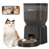 Olfjurk automatic feeder front view, space-saving design for households.