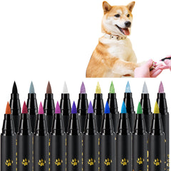 OLINGYOU dog nail polish pen cap close-up highlighting quick-dry design.