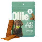 Ollie Chicken Apple Jerky pack of 3—ideal for training rewards.