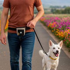 OllyDog Goodie Bag with magnetic closure for quick, easy treat access during sessions.