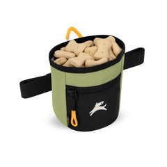 OllyDog Goodie Treat Bag clip-on option showing versatile attachment outdoors.