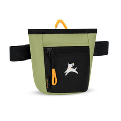 OllyDog Goodie Treat Bag worn on the waist belt for secure training wear.