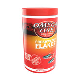 Omega One Freshwater Flakes bottle front for balanced nutrition and color support.