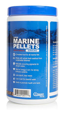 Omega One Garlic Marine Pellets close-up of 4mm sinking pellets for larger fish
