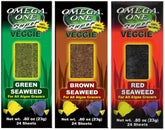 Omega One Green Seaweed Treat box offers crunchy greens for a healthy veggie snack