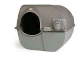 Omega Paw Roll 'n Clean setup demonstrates easy, mess-free litter box use.