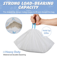 Ondware 36x19in litter bags cover a standard box for mess-free use.