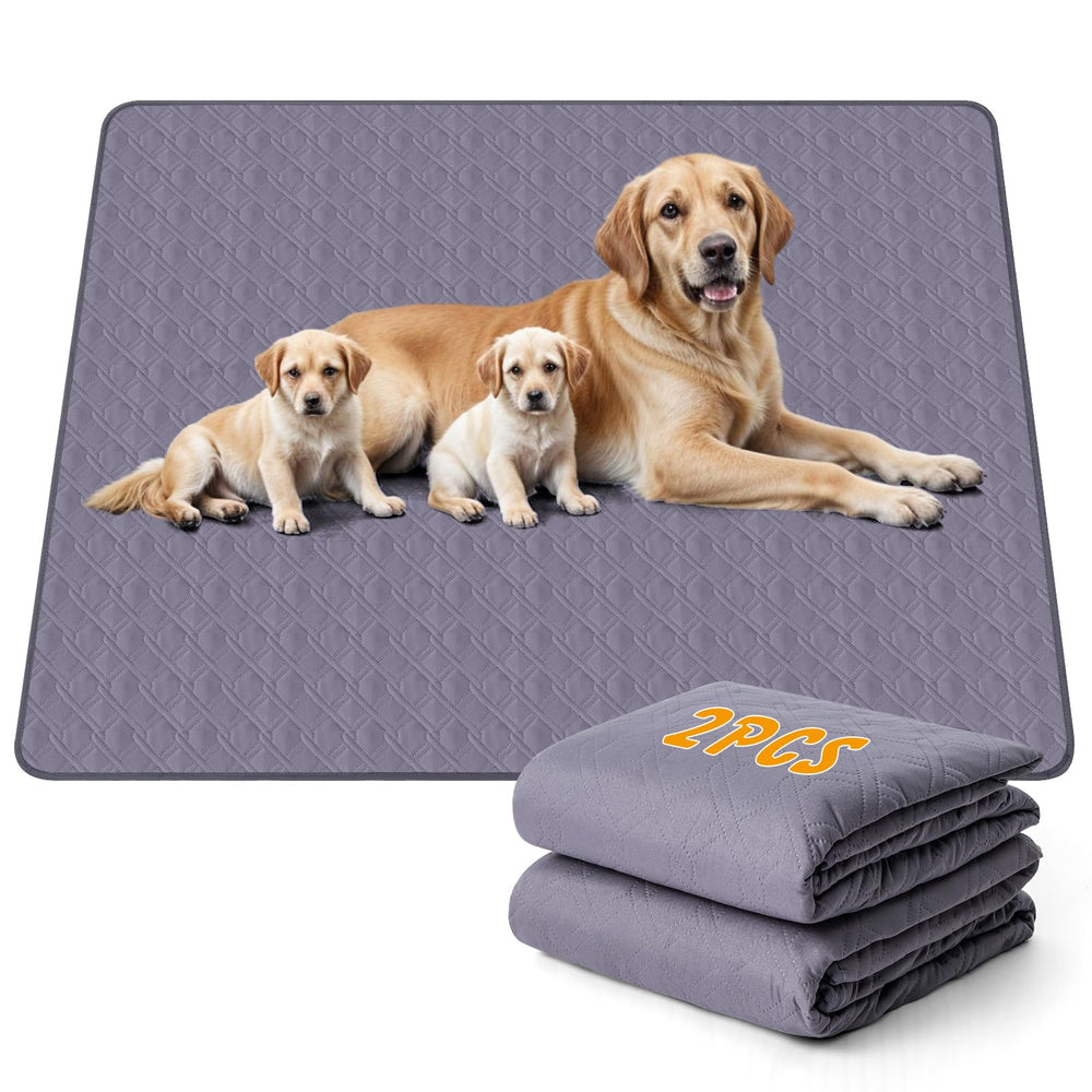 Ondware 60x48 inch washable pee pad protects floors with quick absorption and leakproof design.