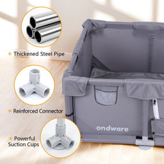 Ondware bottom suction cups provide stable grip and safety