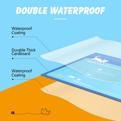 Ondware waterproof litter box cover prevents leaks and contains litter.