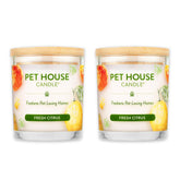 One Fur All Pet House Candle 2-Pack packshot suggesting a fresh, pet-friendly home aroma