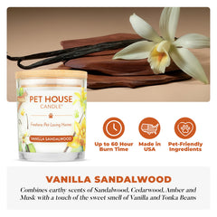 One Fur All soy wax candle for pet homes delivers a clean burn.