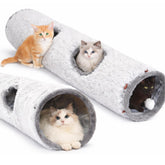 One PETS-TOP cat tunnel with crinkle interior for engaging indoor play.