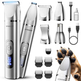 Oneisall 4-in-1 dog grooming kit with LCD display for battery and session planning.