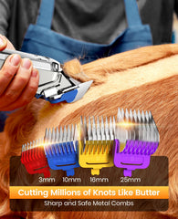 Oneisall 676pro detachable metal combs enable precise length control.
