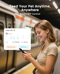 oneisall automatic cat feeder app control shows remote scheduling capabilities