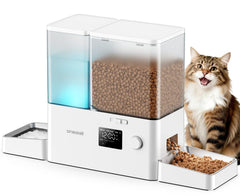 Oneisall automatic cat feeder front view helps keep meals on schedule