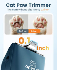 Oneisall cat clippers for matted hair with safety ceramic head