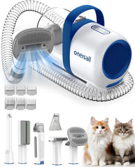 oneisall cat grooming vacuum front view shows compact, easy-to-hold design for home use