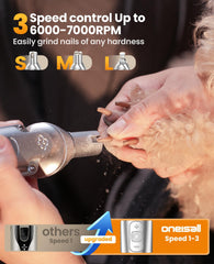 Oneisall ceramic blades stay sharper longer for thick coats during trims