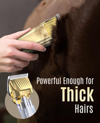 Oneisall cordless horse clippers side view showing ergonomic design for comfort