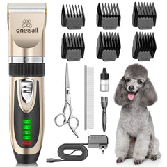 Oneisall dog clippers with a quiet noise level for calm grooming sessions