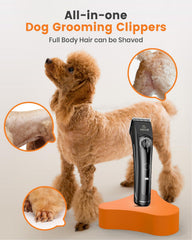 oneisall dog clippers operate at 50 dB, reducing pet stress during grooming.