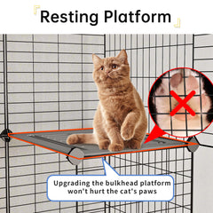 Oneluck cat cage ramps and bulkhead platforms keep paws safe