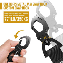OneTigris elastic bungee design reduces strain while allowing natural dog exploration.